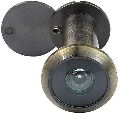 forliggio Türspion vorne Türspion mit Sichtschutz, Einweg 220 Grad in Antik Bronze