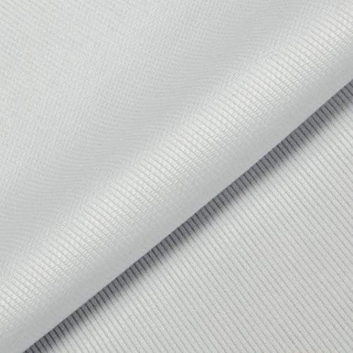 LAS TELAS ... Tejido por Metros, Tela Pique Canutillo 100% Algodón. Ancho 1.50 Mtrs. 1 Mtr. (Blanco)
