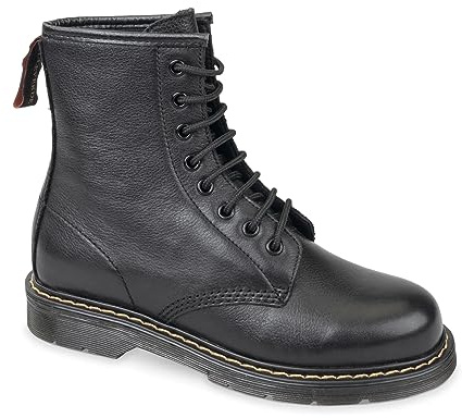 Valleverde 36518 Anfibi Stivale Biker Scarponcino Pelle Donna Nero