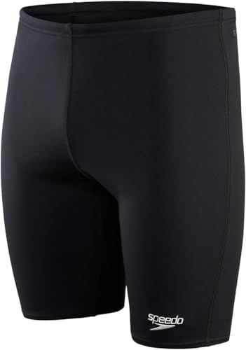 Speedo Uomo Pantaloncini da bagno Jammer ECO Endurance+ | Resistenza al cloro | Tessuto riciclato | Vestibilità comoda | Allenamento di nuoto | Fitness Black 36
