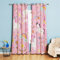 Koudi Kinder Rosa Vorhänge Einhorn Sterne Gardinen mit Ösen für Mädchenzimmer, Kinderzimmer, Babyzimmer 210 × 132cm (H × B)