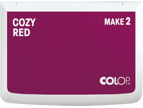 COLOP Tampone per timbri MAKE 2, rosso cozy, 70 x 110 mm, cuscino per timbri tradizionali