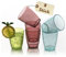 Trinkgläser Set 8er Wassergläser Set Plastik 280 ml Acrylglas Becher Bunte Gläserset Camping Gläser Kunststoff Trinkgläser Kinder