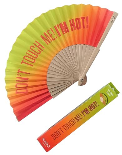 TPZORJX ventaglio,ventaglio cinese,ventaglio portatile,ventaglio giapponese,Originale ventaglio. Ventilatore a mano in legno moderno e divertente. Ventaglio con cordino porta ventaglio