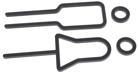 ERINGOGO 3d Acrylic Mens and Womens Toilet Sign Set with Frosted Black Wc Door Plaques Bathroom Wall Stickers for Home and Commercial Restroom Decor