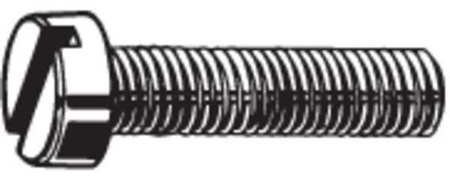 M3-0.5 x 10 mm. Cheese Head Slotted Machine Screw, 100 pk.