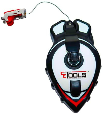 CE TOOLS SnapBack® Chalk Line with Releasable Tip