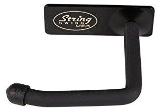 String Swing Headphone Hanger Hook Headset Holder Accessory Hook for Under Desk Or Table (Screw Or Adhesive Strip Mount, Single Unit)