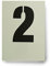 Dovetails Vintage Big Number 2 Stencil 120 mm Tall Large Number Two Stencil
