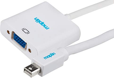 Maplin Mini DisplayPort to VGA Female Adapter 0.23m White