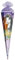 ROTH Schultüte groß Blumenpferde mit Glitter 85 cm - 6-eckig, Rot(h)-Spitze, Tüllverschluss - Zuckertüte Pferde
