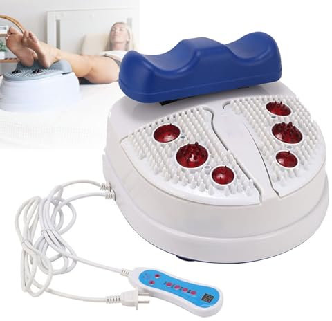 Oiyekntd Foot Massager Machine Smart Foot Physiotherapy Massage, Rocking Physiotherapy Chi Massage Foot Leg Massager for Blood Circulation Chi Machine Relieve Fatigue,Blue