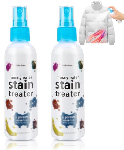Stain Treater Spray,2Stück Fleckenentferner Kleidung,Tragbar Stain Remover Spray Clothes Baby, Schnelle Fleckenentfernung Spots Cleaner Zum Hartnäck