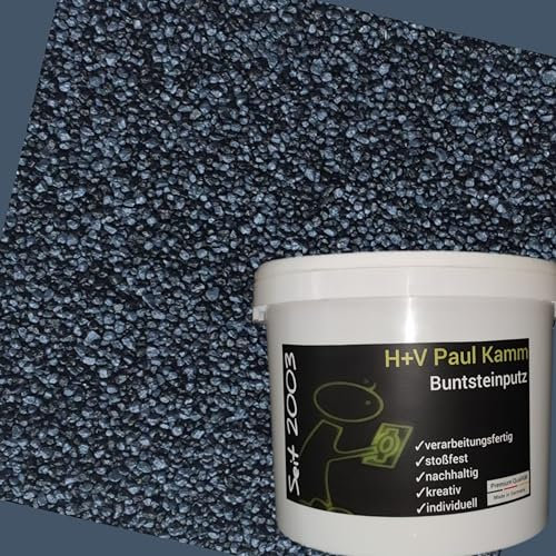 H+V Paul Kamm® Buntsteinputz Mosaikputz Sockelputz 1-2mm - Viele Farbmischungen