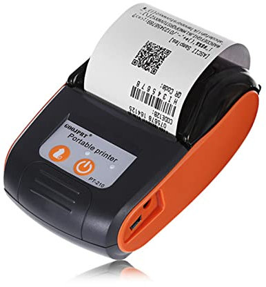 58 mm -Thermo-Quittungsdrucker, unterstützt Bluetooth 4.0, Android, für und Windows, USB-Thermodrucker für ESC/POS/Quittungsticketdrucker Professional (orange)