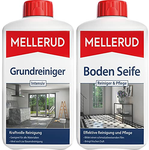 MELLERUD Fliesen Reinigungsset | Für starke Verschmutzungen und langfristigen Schutz | Set mit 2 Produkten