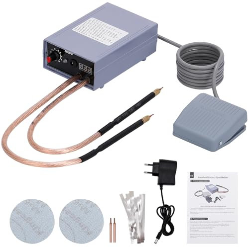 Weytoll Poste à souder automatique 5000 W haute performance Courant 0-800 A Spot Welder pour batterie 18650 avec bande en nickel pur 1 m