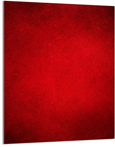 DarHaus Plaque de recouvrement, 40 x 52 cm, en verre, pour cuisinières électrique, à induction, convient comme décoration, protection anti-éclaboussures ou planche à découper, Rouge