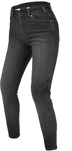 REBELHORN Classic III Lady MotorradJeans Damen | Aramidfaser Futter | SAS-TEC Knie und Hüftprotektoren | Skinny Fit
