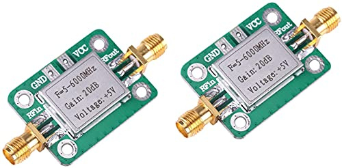 TECNOULAB 2 pz 5 MHz-6 GHz RF Amplificatore di potenza del segnale a banda larga Guadagno a basso rumore 20 dB 5-6000 MHz