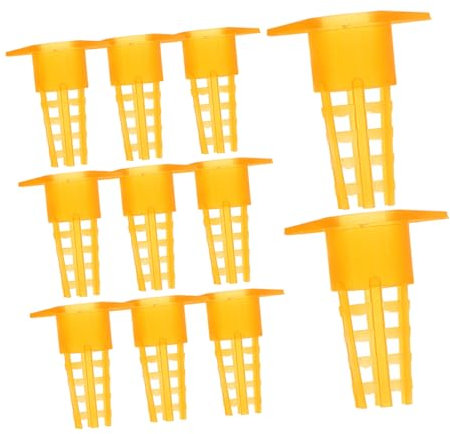 HANABASS 1000 Stück Bienenzucht Fänger Waben Bienenklammern Werkzeuge Käfigschutz Bienenzucht Fangwerkzeuge Bienenkäfig Bauernhof Bienenzuchtbedarf Bürstenausrüstung Kunststoff