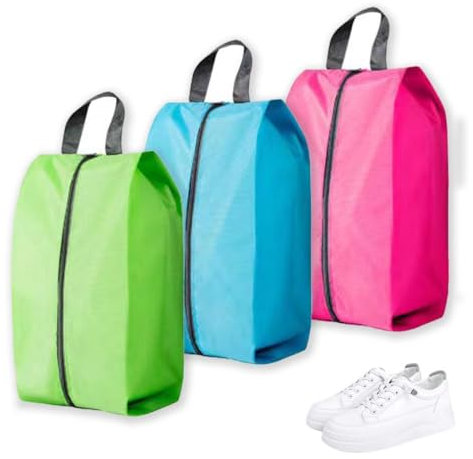 SULIUDAJI 3 Stück Schuhtasche Extra Groß, Antifouling Und Wasserdicht Schuhtaschen, Schuhtasche Für Koffer, Schuhtasche Mit Reißverschluss Für Reisen Oder Aufbewahrung Zu Hause