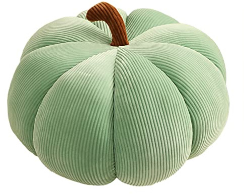 Pulpo de peluche de calabaza rellena, calabazas mullidas de 7 Halloween, peluches, cojín suave para lanzar calabazas, regalos para decoración del hogar, cojín de juego (verde, talla única)