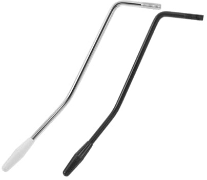 Toyvian 2 Pezzi Leva Tremolo per Chitarra Elettrica in Compatibile con Ponte Singolo Tremolo Ricambio Argento e Nero Connessione Sicura e Adattamento Versatile per Vari Modelli