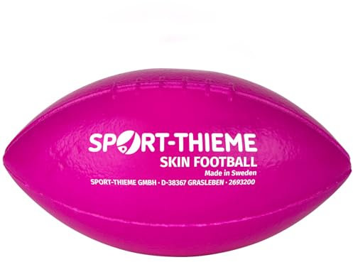 Sport-Thieme Weichschaumball Skin Football | Sprungverhalten sehr gut | 150 g | Neon-Lila | Schaumstoff mit Skin-Beschichtung | Ø 26 cm, Umfang ca. 81 cm | Für die Halle