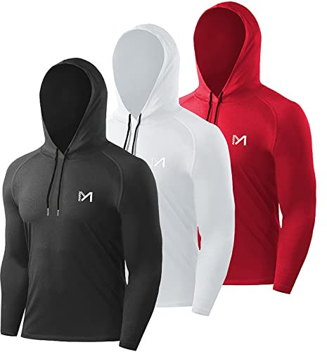 MEETYOO Sportshirt Herren MU16T Shirt, Schwarz+weiß+rot, M