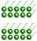 SPORTARC Kit d'éponges hydroponiques sans sol pour plantes, jardin, décoration d'intérieur (100 autocollants pare-soleil)