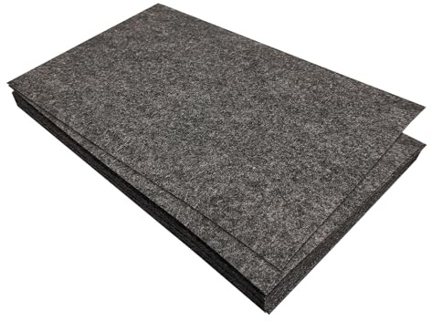 Jtnohx Feutrine, Tissu de Feutre 11 Pièces, Feutrine Loisir Creatif 17.78×28.7cm, Feuille de Feutre pour Couture (Gris foncé)