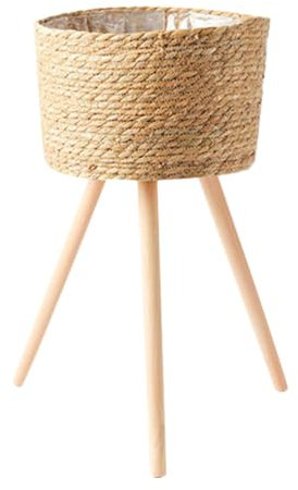 BESPORTBLE Support De Pot De Fleurs Tressé Pour Panier De Jardinière Base De Pot De Fleurs Bois Support De Jardinière Pour Maison