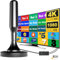 2025 Nuova Antenna TV Interna Amplificata Potente, Antenna Portatile con Base Magnetica per 4K Smart TV(DVB-T/T2), Ricezione Segnali Digitali Terrestri entro 380 km, Include un cavo coassiale da 5 m