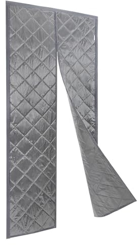 Rideau de porte magnétique à isolation thermique - Rideau de porte - Protection contre le froid - Coupe-vent - Adapté aux animaux domestiques - Sans perçage