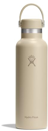 Hydro Flask – Standard Flex Cap 621 ml (21 oz) Bottle – Acier Inoxydable, Étanche, Compatible Porte-Gobelet – Isotherme Froid 24 h & Chaud 12 h – Oat