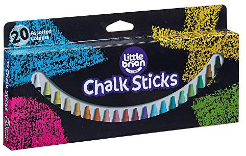 Little Brian LBCS05CA20 Paint Sticks Chalk-20 Assorted, Multi