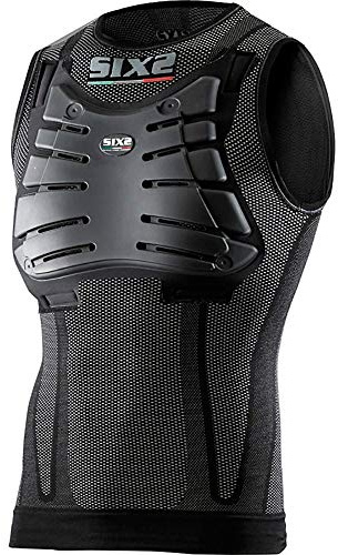 Six2 CARBON-12Y Schutzweste für Kinder Unisex Kinder SCHWARZ Carbon 12Y