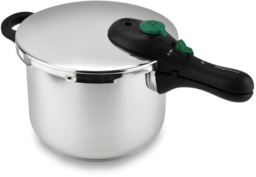 Magefesa DYNAMIC - Schnellkochtopf 5L, Edelstahl 18/10, 5 Sicherheitssysteme, Einfache Bedienung, Für Alle Herdarten Geeignet, Induktion