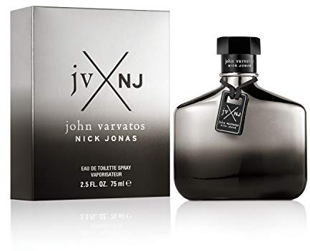 John Varvatos JV X NJ Silver – Eau de Toilette homme/men, 75 ml, sinnlicher Herrenduft, Kombination aus elektrisierenden Citrus-Noten & Hölzern, Duft im schwarzen Design Flakon
