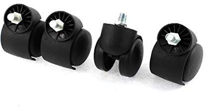 New Lon0167 Office Chair Featured 10 x 13mm Reliable Efficacy Thread Stem Twin Caster Wheel 4PCS(id:b37 12 1e 5e0)