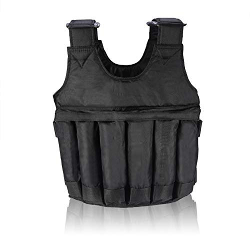 Sport Weighted Vest Workout Equipment 20kg Adjustable Weight Body Weight Vest with 16 Bags