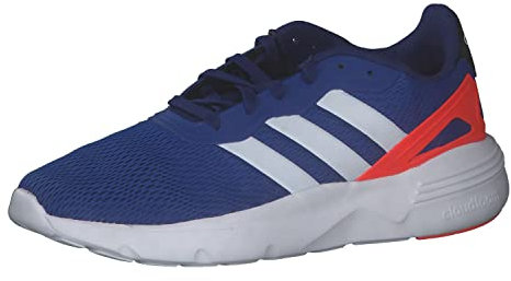 Adidas Herren Nebzed Cloudfoam Lifestyle Running Shoes Schuhe, Royal Blue/Cloud White/Solar Red, 43 1/3 EU