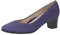 CAPRICE Damen Pumps aus Leder mit Blockabsatz, Lila (Purple Suede), 37 EU