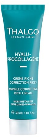 THALGO Hyalu-Procollagène rynkkorrigerande kräm rik, 30 ml resestorlek anti-aging rynkkräm