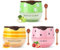 KYDA 2 Pcs Honey Lip Mask Set, Propolis Moisturizing Lip Mask for Day&Night Lip Care, Lighten Dark Lip Color Reduce Lip Lines&Wrinkle, Lip Repair Mask Lip Exfoliator (Honey+Strawberry+Apple Lime)