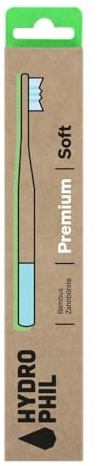 Hydrophil Bamboo Toothbrush, Premium Soft, Assorted Natural, Carribean Sea (1)