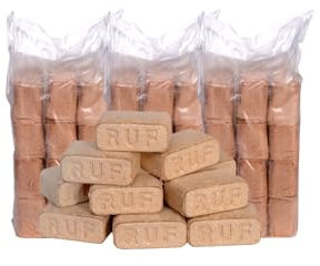 RUF BRIKETTS 100% Buche – 30 kg (3 Packungen je 10 kg) Hartholzbriketts – Kaminbriketts & Ofenbriketts – für Kaminöfen, Kachelöfen & Holzheizungen, Brennholz Briketts, Premium Holzbriketts