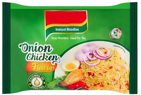 Nigerian Onion Chicken Instant Noodles 70g (Pack of 40) | Quick & Tasty Instant Meal | Authentic African Flavour | Bulk Family Value Pack