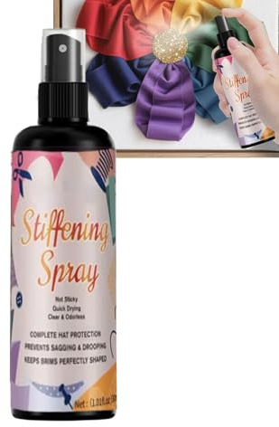 Indurente per e Spray Inamidante - Effetto Rapido per Pizzi, Feltro e Lavori all'Uncinetto | Fissativo Trasparente perr Cappelli, Bambole e Fai-da-Te | Mantiene la Forma a Lungo